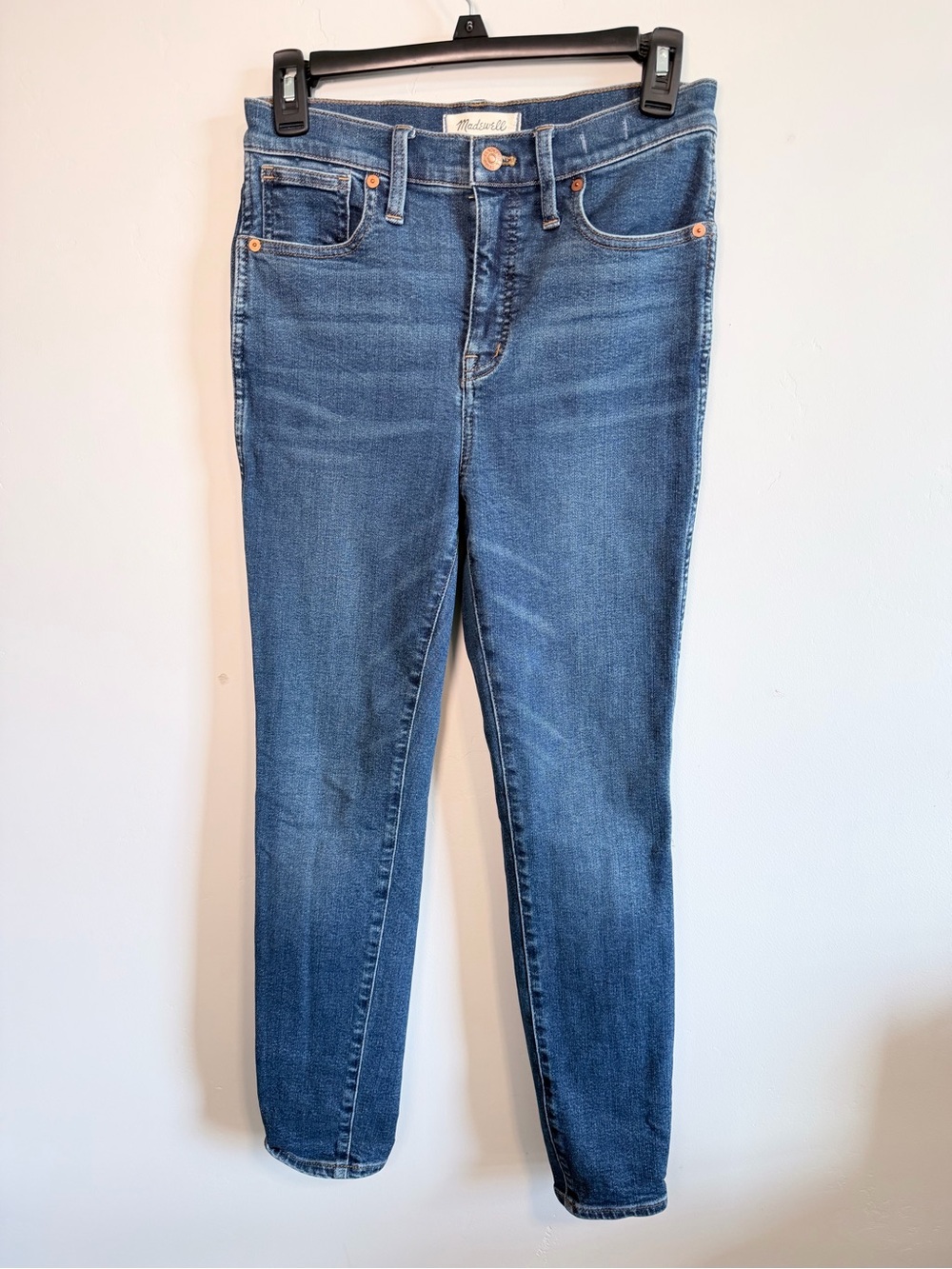 Madewell 10” High Rise Skinny Jeans in Wendover Wash TENCEL Edition - Picture 4 of 9